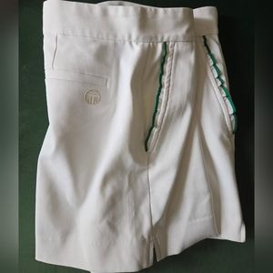 Tory Burch Tech Twill Ruffle Shorts - Size M/8
